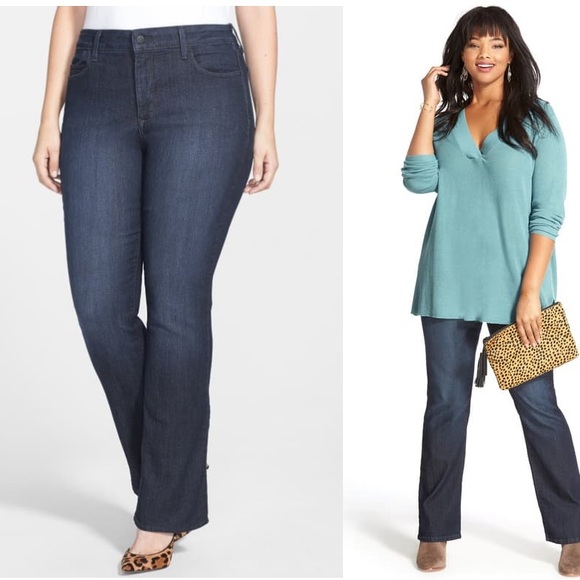 nydj billie mini bootcut jeans